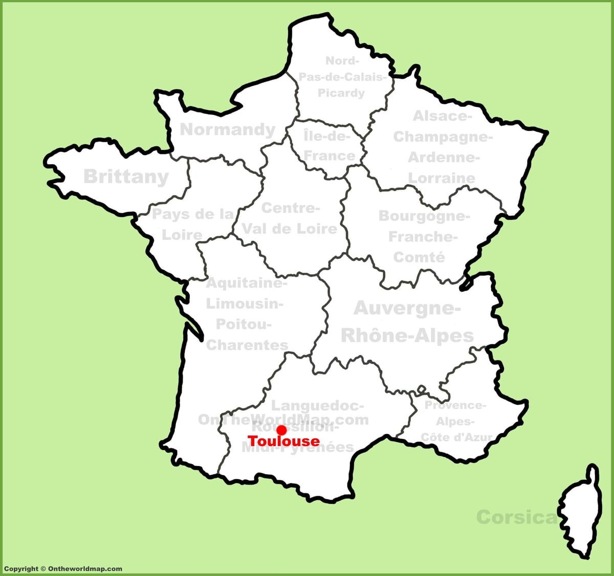 Toulouse kartalla