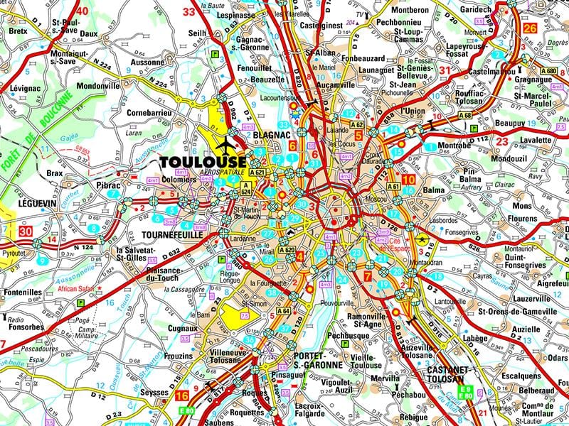 kartta Toulouse road