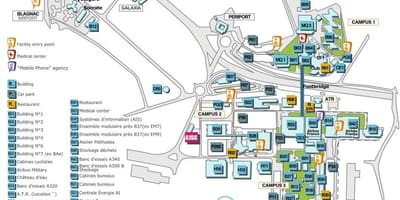 Kartta airbus Toulouse 
