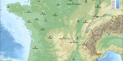 Maantieteellinen kartta Toulouse
