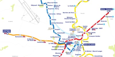 Toulouse metro kartta, pdf