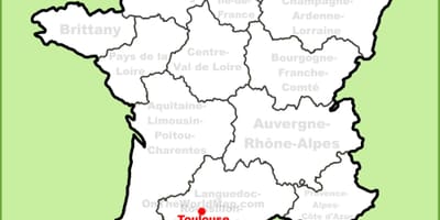 Toulouse kartalla