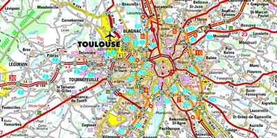 Kartta Toulouse road