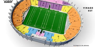 Kartta Toulouse stadium 